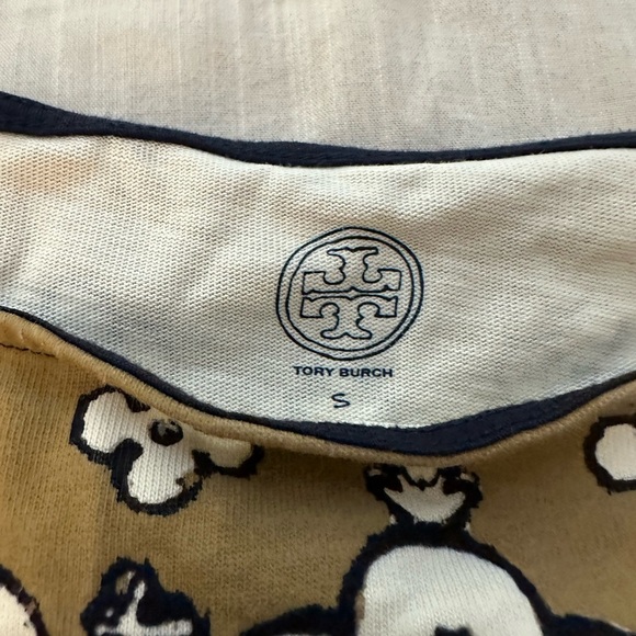 TORY BURCH Pima Cotton Bohemian Ikat Dress Wheat Lisbon (23) - Picture 9 of 9